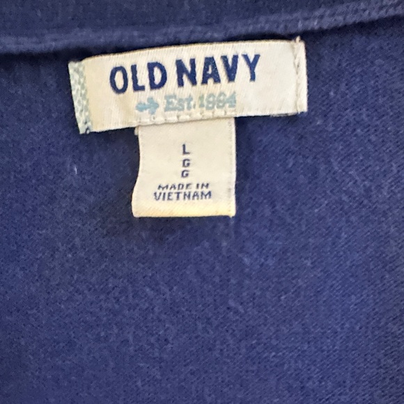 Old Navy royal blue button up cardigan, size large - Picture 7 of 9